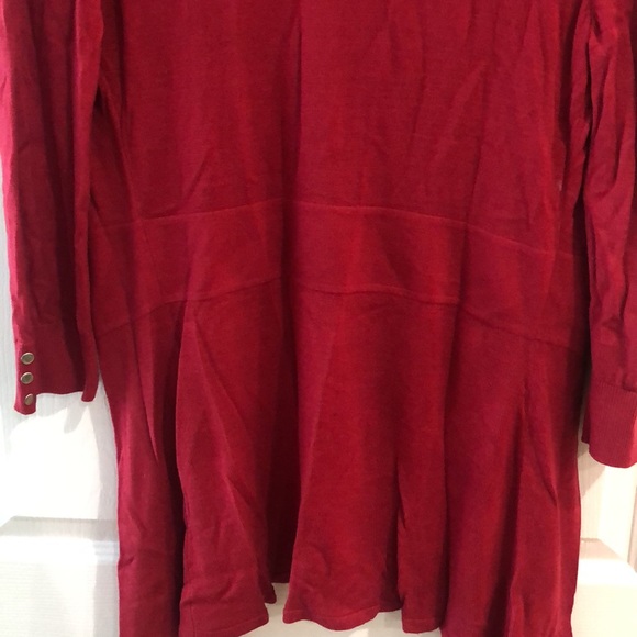 Red Open Cardigan - Picture 6 of 6